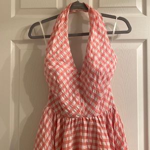 Unique Vintage’s Iconic picnic halter swing dress